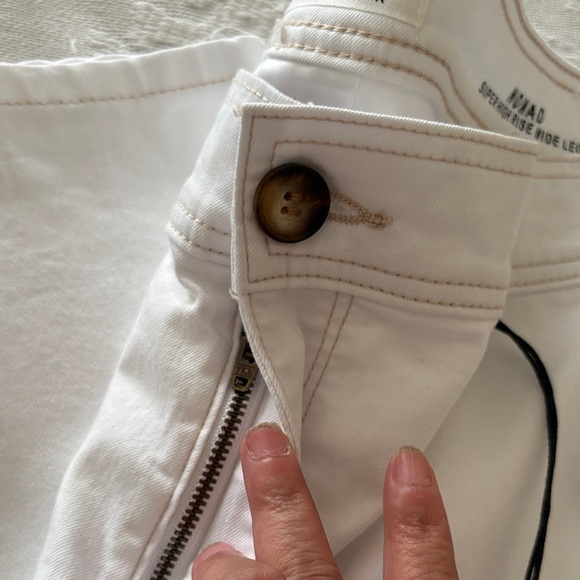 BNWT Elegant White Women's Nomad Super High Rise Wide Leg by Nicole Miller - Picture 10 of 10